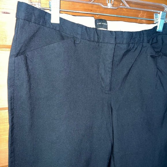 The Limited Black Cropped Dress Capris Size 12 - Picture 2 of 6
